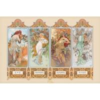 Pyramid Mucha 4 Seasons Poster 91,5x61cm - thumbnail