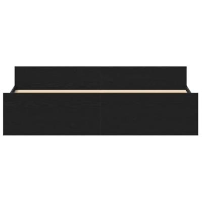 Bedframe zonder matras 180x200 cm bewerkt hout zwart eikenkleurig