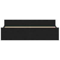 Bedframe zonder matras 180x200 cm bewerkt hout zwart eikenkleurig - thumbnail