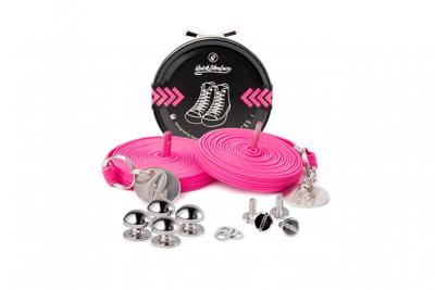 Quickshoelaces Neon collectie 120 cm lang neon roze
