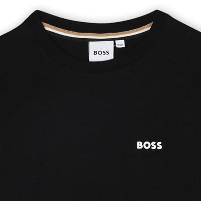 Hugo Boss Longsleeve T-Shirt Kids Zwart - Maat 7/8 jaar - Kleur: Zwart | Soccerfanshop Hugo Boss Longsleeve T-Shirt Kids Zwart - Maat 7/8 jaar - Kleur: Zwart | Soccerfanshop
