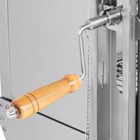 Speenvarkengrill - met motor - 40 kg - lengte grillspit: 138 cm - RVS - windbescherming - Royal Catering - thumbnail