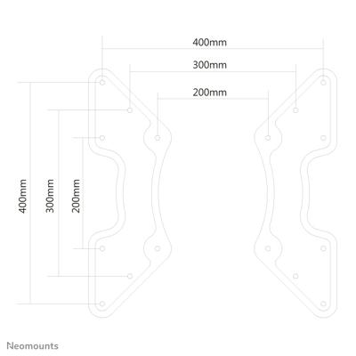 Neomounts Verloopplaat FPMA-VESA440 adapter Neomounts Verloopplaat FPMA-VESA440 adapter