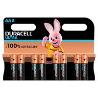 Duracell MX1500 Ultra Power Alkalinebatterij met Powercheck AA (MX1500/LR6, 8-pack) koper/zwart - thumbnail