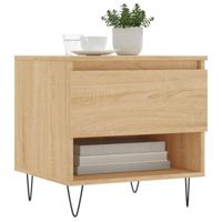 Salontafels 2 st 50x46x50 cm bewerkt hout sonoma eikenkleurig - thumbnail