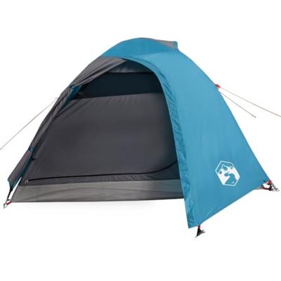Tent 4-persoons 267x272x145 cm 185T taft blauw Tent 4-persoons 267x272x145 cm 185T taft blauw
