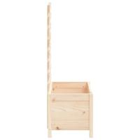 VidaXL Plantenbak met rek 79x39,5x114 cm massief grenenhout - thumbnail