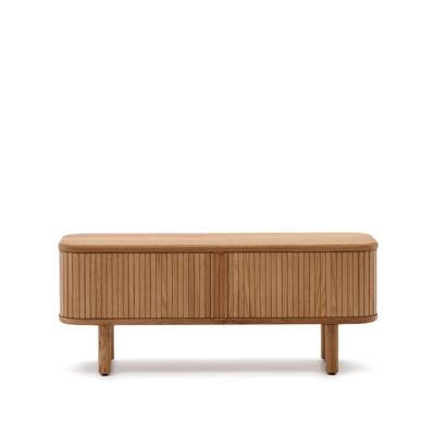 Kave Home TV-meubel 'Mailen' Essenhout, 120cm, kleur Naturel Kave Home TV-meubel 'Mailen' Essenhout, 120cm, kleur Naturel