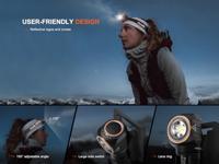Fenix Light HM23 V2.0 Hoofdlamp LED werkt op batterijen - thumbnail