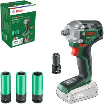 Bosch Groen UniversalImpactDrive 18V-350 Accuslagschroevendraaier | Exclusief Accu&apos;s en Lader - 603980305