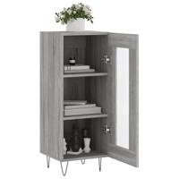 Dressoir 34,5x34x90 cm bewerkt hout grijs sonoma eikenkleurig - thumbnail
