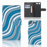 Sony Xperia XZ1 | Telefoon Hoesje | Waves Blue - thumbnail