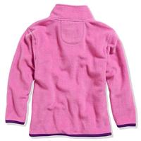 Playshoes fleece jasje uni contrast uni fuchsia Maat - thumbnail