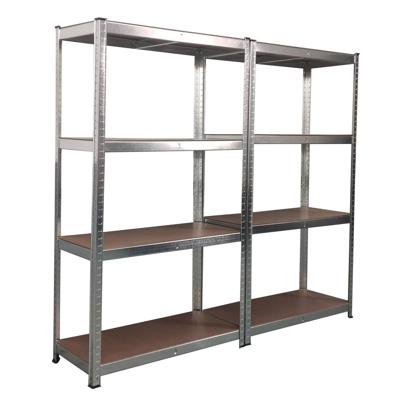 Profeco 2x Heavy Duty Opbergrek - RVS - 160x80x40 cm - 100kg per plank Profeco 2x Heavy Duty Opbergrek - RVS - 160x80x40 cm - 100kg per plank