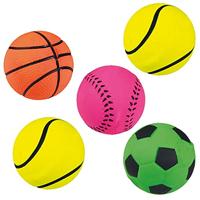 TRIXIE DRIJVENDE SCHUIMRUBBER NEON BAL ASSORTI 6X6X6 CM 24 ST - thumbnail