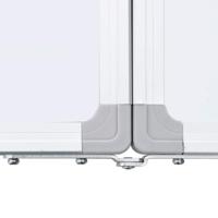 Whiteboard magnetisch inklapbaar 100x80x1,7 cm aluminium - thumbnail