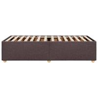 Bedframe zonder matras 100x200 cm stof donkerbruin - thumbnail
