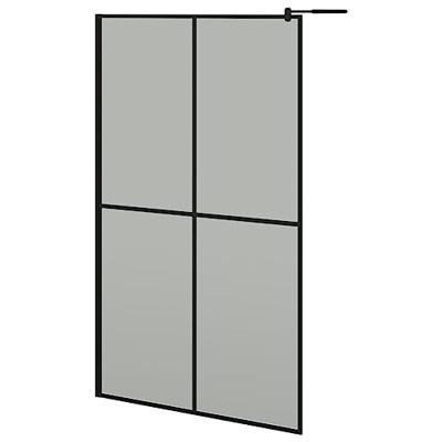 Inloopdouchescherm 118x190 cm donker gehard glas