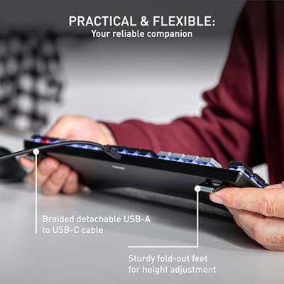 CHERRY CHERRY TAS KEY KC 500 Corded, Mechanical Toetsenbord QWERTZ, Duits Zwart