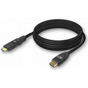 ACT AK4105 HDMI High Speed 4K Active Optical Cable | Afneembare Connector | v2.0 HDMI-A male/HDMI-A male | 40 meter