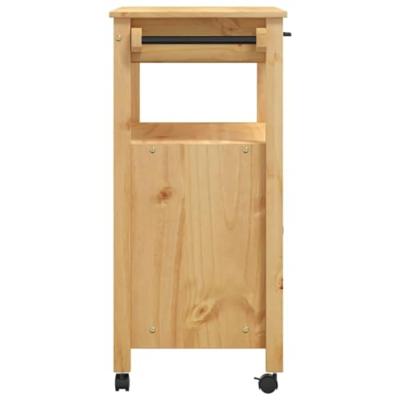 Keukentrolley MONZA 84x40x90 cm massief grenenhout