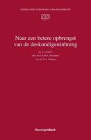 Naar een betere opbrengst van de deskundigeninbreng - J.F. Aalders, J.A.M.A. Sluysmans, D.A. Verburg - ebook - thumbnail