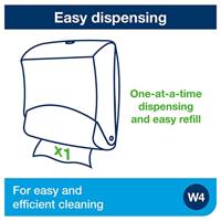TORK 654000 Performance Handdoekdispenser Kunststof Wit, Turquoise 1 stuk(s) - thumbnail