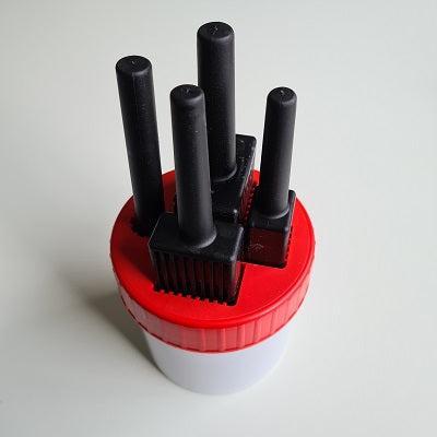 Plekolit stiftpot rood 4 stiften breed