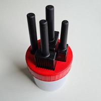 Plekolit stiftpot rood 4 stiften breed - thumbnail