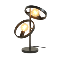 Ylumen Tafellamp Hover 2 lichts H 53 cm mat zwart - thumbnail