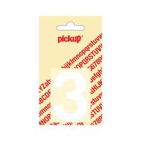Deco cijfer 3 helvetica wit 60 mm Pickup - Pickup - thumbnail