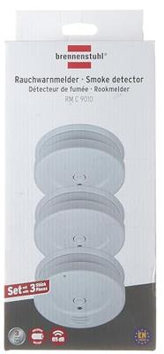 Brennenstuhl RM C 9010 Rookmelder | 3x rookmelder RM C 9010 - 1290080003