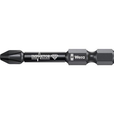 Wera Bit | PH2 lengte 50 mm | 1/4 inch E6,3 | impaktor, DC | box met 5 bits | 1 stuk - 05157656001 - 05157656001