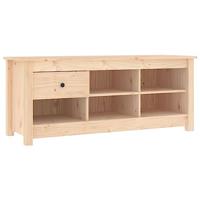 VidaXL Schoenenkast 110x38x45,5 cm massief grenenhout - thumbnail