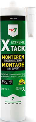 Tec7 x-tack patroon snelle montagekit 290ml zwart - 534515000 Tec7 x-tack patroon snelle montagekit 290ml zwart - 534515000