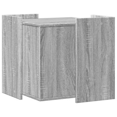 VidaXL Kattenbakkast 53x53x51 cm bewerkt hout grijs sonoma eikenkleur