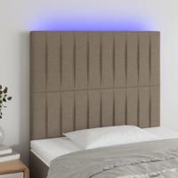 Hoofdbord LED 80x5x78/88 cm stof taupe - thumbnail