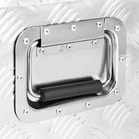 VidaXL Opbergbox 80x39x30 cm aluminium zilverkleurig - thumbnail