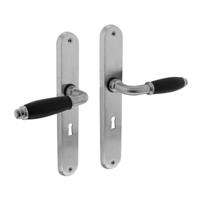 Intersteel DeurklinkCourgette ovaal sleutelgat mat chroom - 0017.020624 - thumbnail