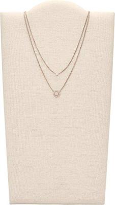Fossil JF03057791 Ketting Classics staal rosekleurig