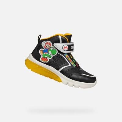 Hoge sneakers met licht J CIBERDRON Boy GEOX® zwart