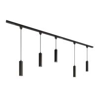 Taros Railverlichting Pakket - Recht - 2x 1 m rail - 5 hanglamp - Excl. Lichtbron - IP20 - Modulair - 230V - thumbnail