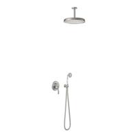 Regendoucheset Tres Clasic Mengkraan Plafondarm Incl. Handdouche RVS - thumbnail