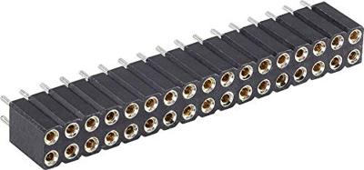 BKL Electronic Female header (precisie) Aantal rijen: 2 Aantal polen per rij: 10 10120809 1 stuk(s)