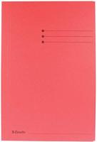 Dossiermap esselte folio 3klep manilla 275gr rood | 50 stuks - thumbnail