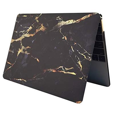 MacBook Pro 15.4 inch Marmer patroon bescherm Sticker voor Cover (zwart wit)