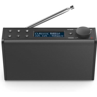 Hama digitale radio dr7usb fm/dab/dab+/werkt op batterijen