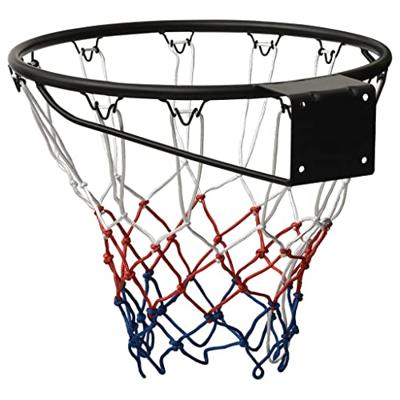 VidaXL Basketbalring 45 cm staal zwart - thumbnail