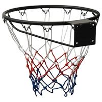 Basketbalring 45 cm staal zwart - thumbnail