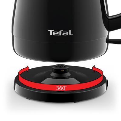 Tefal Delfini Vision KO1538 waterkoker 0,8 l 2400 W Zwart